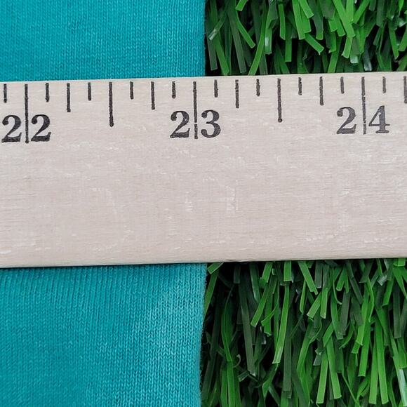 Vintage 90s Dancer Shirt Womens XL 23x27 Bleached Blue USA - Picture 15 of 16